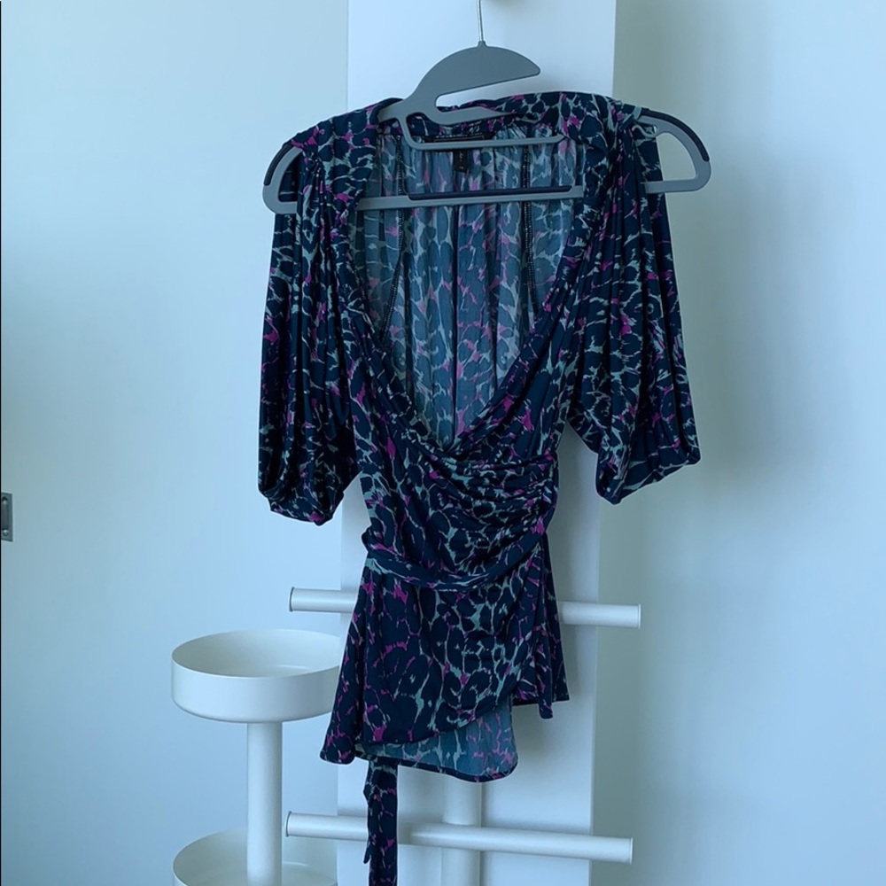 BCBG animal print blouse